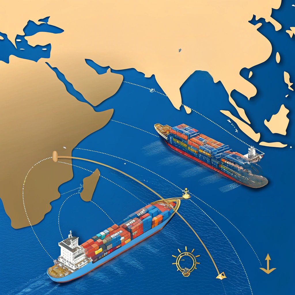 Gulf India trade routes